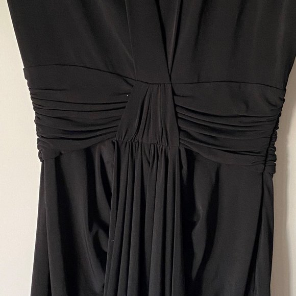 Max & Cleo Super Sexy Beautiful Little Black Dress Faux Wrap Body con Size S - Picture 10 of 10